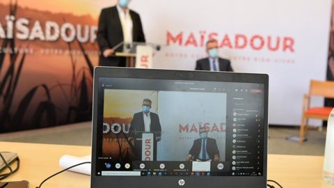 Réunis en visioconférence pour leur AG, administrateurs et adhérents de Maïsadour ont fait le point sur un exercice 2019-2020 contrasté. © MAISADOUR